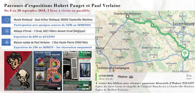 Expositions Hubert PAUGET : illustrations poesies de Paul Verlaine